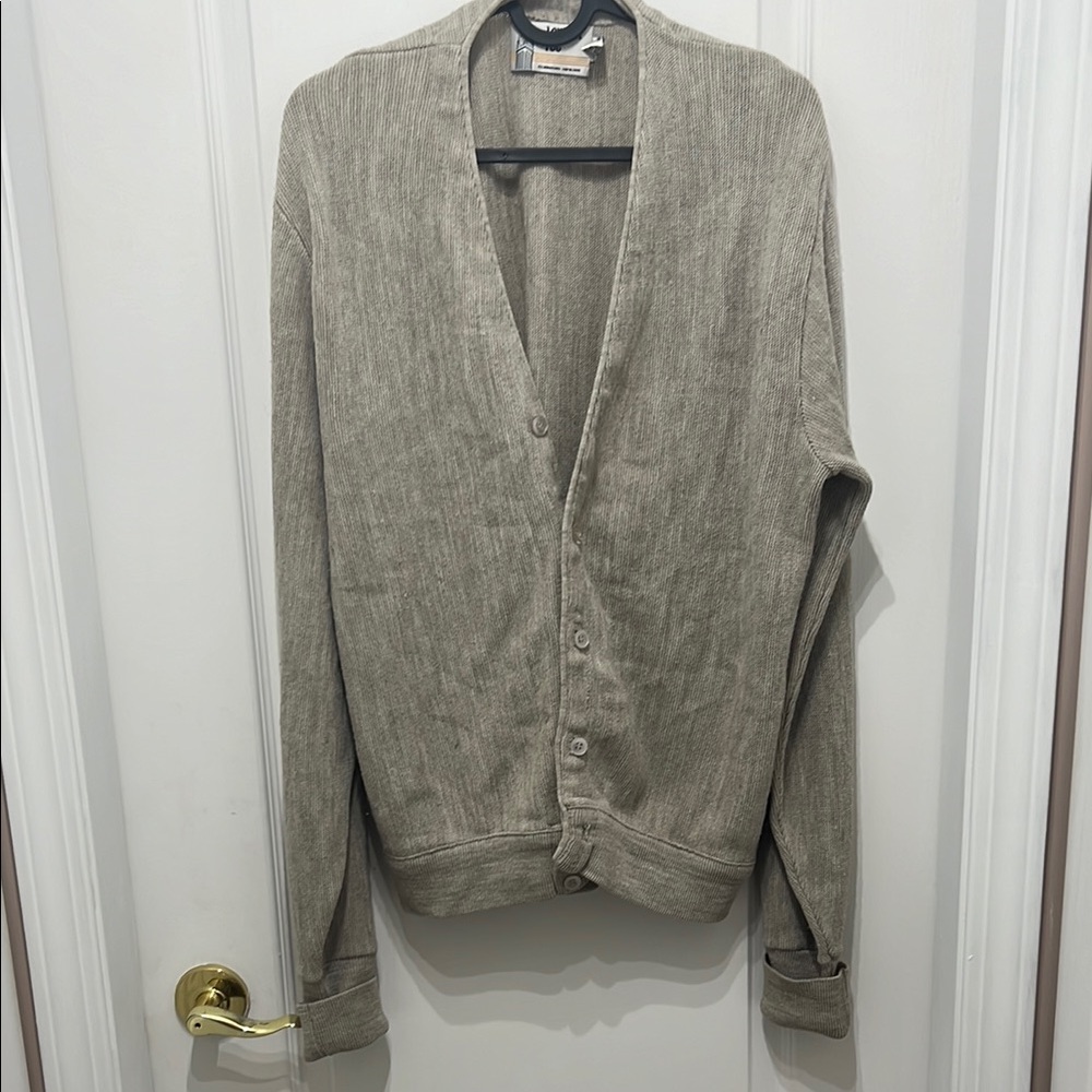 Vintage London Fog Beige Button-Up Cardigan
